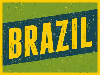 Retro brazil kartpostal