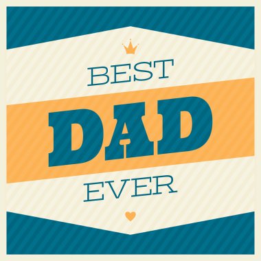 Babalar günü tebrik kartı.