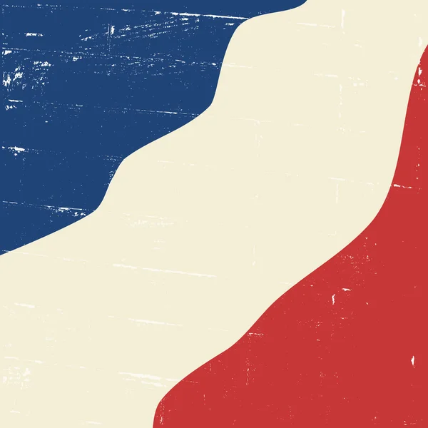 Abstracte Vintage Franse vlag — Stockvector