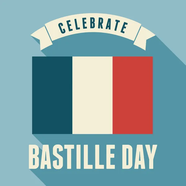 Bastille Day Card Design — Stock Vector