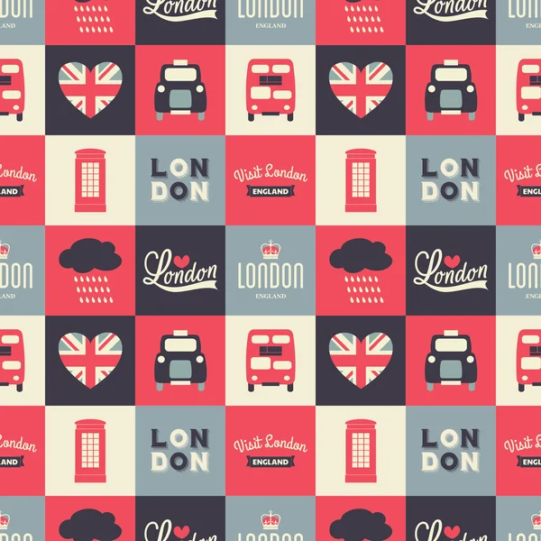 Fondo de Londres sin costuras — Vector de stock