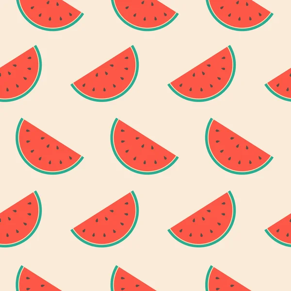 Nahtlose Wassermelone — Stockvektor
