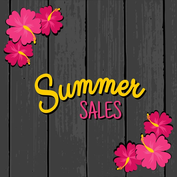 Summer Sales Design — Stock Vector