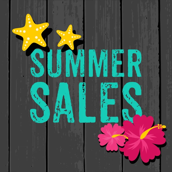 Diseño de ventas de verano — Vector de stock