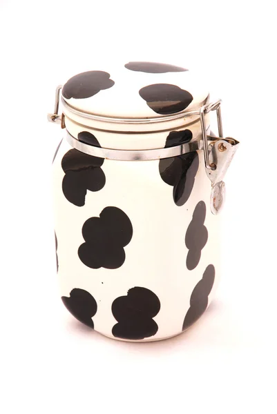 Cow pattern container — Stock Photo, Image