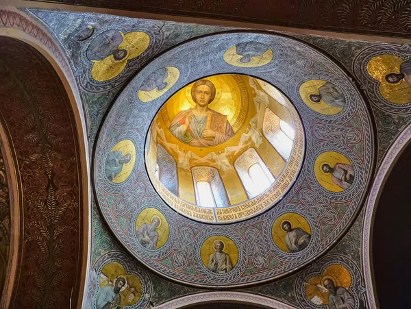 De iconografie van de koepel van de kerk. — Stockfoto