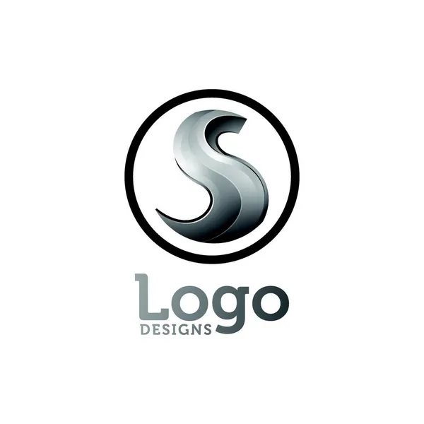 Abstract Letter Business Logo Design Vector — Stock Vector