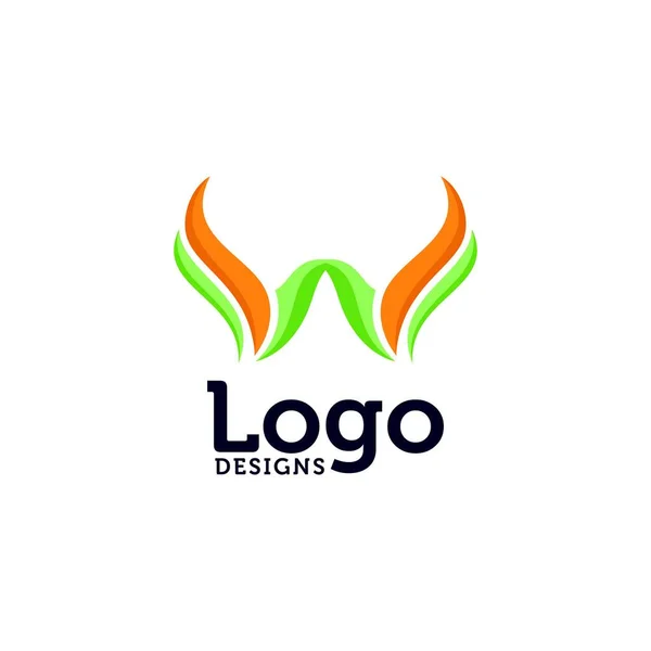 Soyut Harfi Logosu Tasarım Vektörü — Stok Vektör