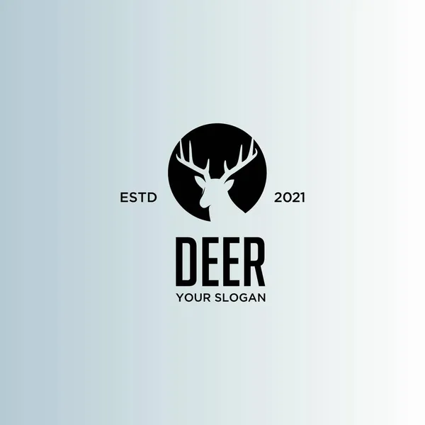 Deer Business Logo Design Vector — Stock Vector