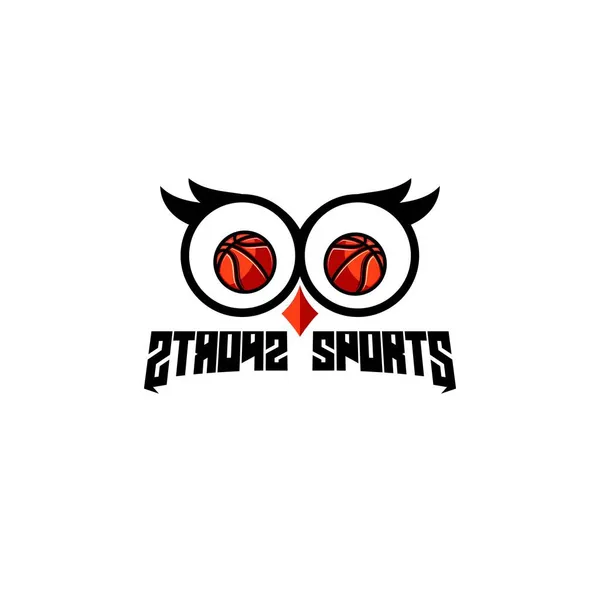 Eye Sport Owl Business Logo Design Vecteur — Image vectorielle