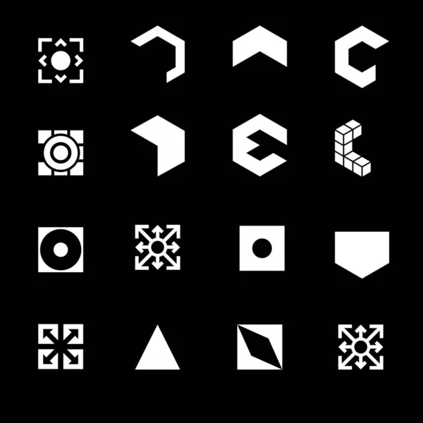 Conjunto Negocio Logo Diseño Vector — Archivo Imágenes Vectoriales