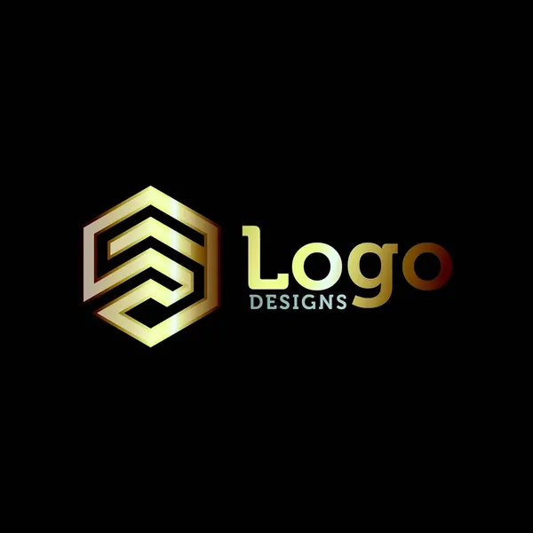 Písmeno Šestiúhelník Obchodní Prémie Logo Design Vektor — Stockový vektor