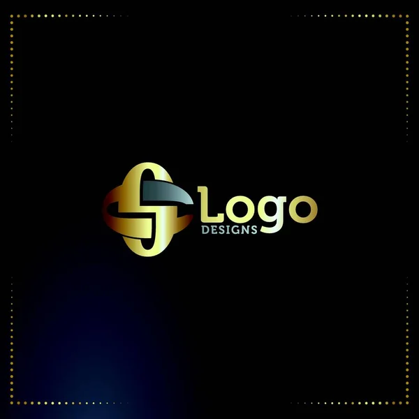 Písmeno Obchodní Prémie Logo Design Vektor — Stockový vektor