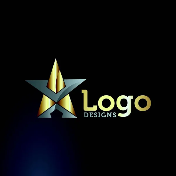 Abstract Star Business Logo Design Vector — Stock Vector