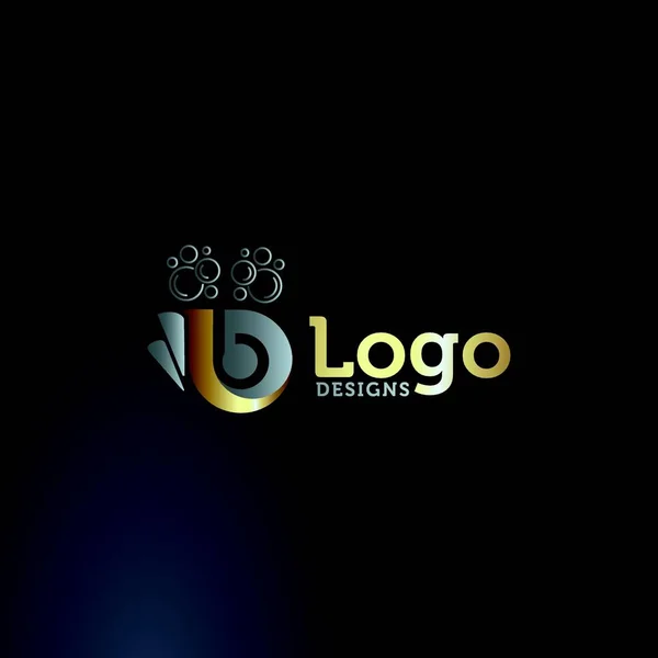 Lettre Lavage Entreprise Logo Design Vecteur — Image vectorielle