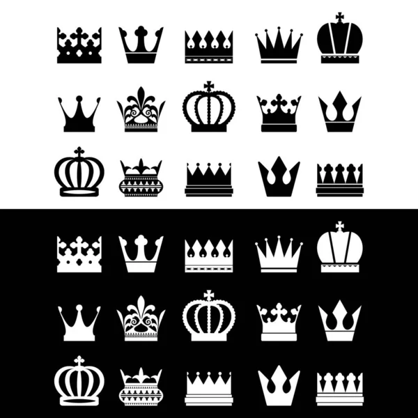 Премиум Ретро Винтажный Дизайн Логотипа Короны Векторный Шаблон — стоковый вектор
