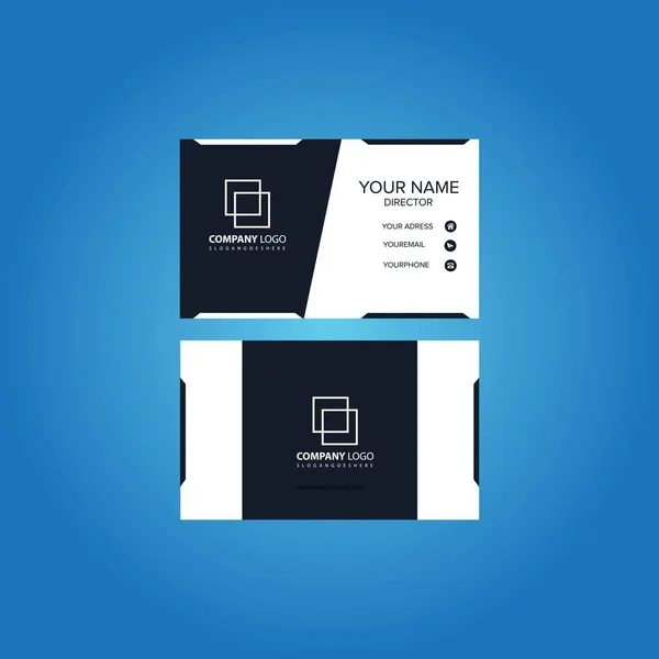 Business Card Modern Creative Clean Business Logo Design Vector Template — Image vectorielle