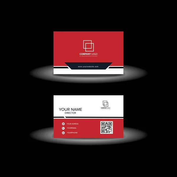 Business Card Modern Creative Clean Business Logo Design Vector Template — Wektor stockowy