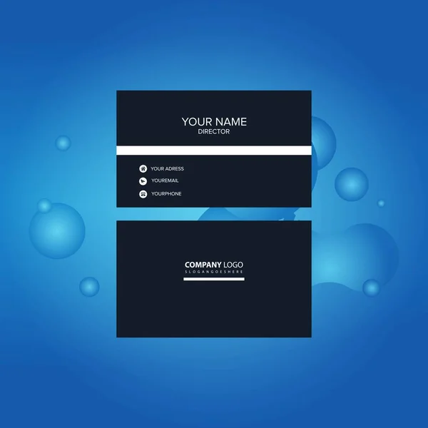Business Card Modern Creative Clean Business Logo Design Vector Template — Image vectorielle