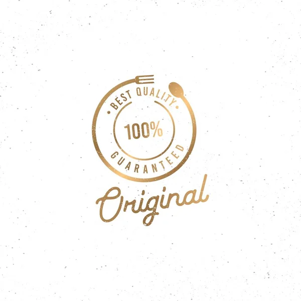 Retro Premium Vintage Original 100 Affärsteknik Logotyp Design Vektor — Stock vektor