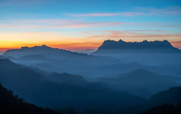 Espectacular Vista Montaña Doi Luang Chiang Dao Provincia Chiang Mai — Foto de Stock