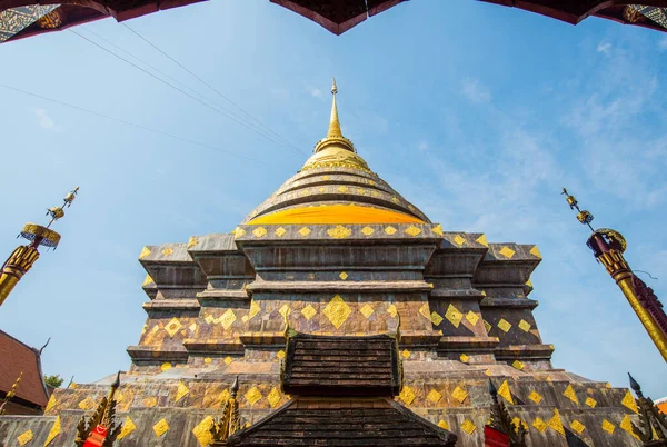 Wat Phra Dat Lampang Luang Pagoda Een Iconische Boeddhistische Tempel — Stockfoto