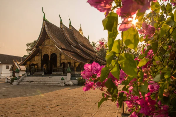 Wat Xieng Thong Egy Ikonikus Templom Luang Prabangban Unesco Világörökség — Stock Fotó