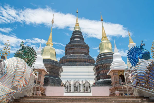 Prachtige Massieve Pagode Wat Den Salee Sri Muang Gan Chiang — Stockfoto
