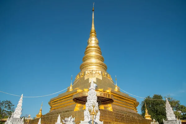 Wat Phra Chae Haeng Iconic Famous Temple Nan Northern Province — Stockfoto