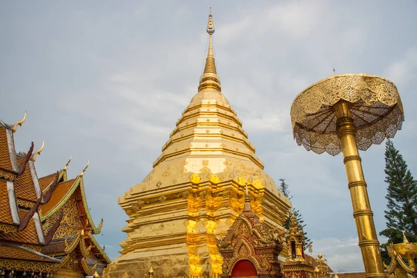 Wat Phra Doi Suthep Iconic Historical Landmark Chiang Mai Northern – stockfoto