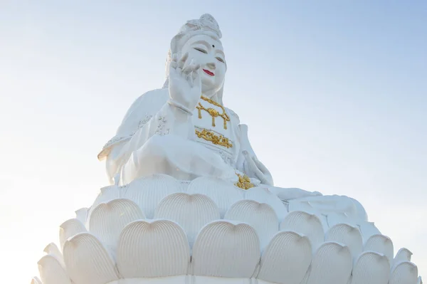 Stor Gudinna Staty Som Heter Guanyin Wat Huay Pla Kung — Stockfoto