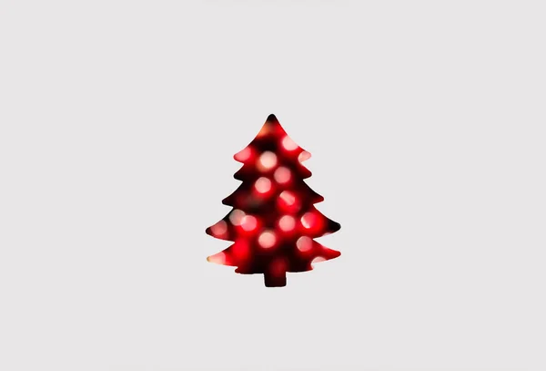 Defocus Abstracte Kerstboom Achtergrond Art Christmas Boom Papier Snijden Ontwerp — Stockfoto