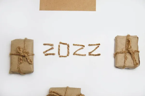 2022 뉴이어 2022 New Year Concept Welcome New Year 2022 — 스톡 사진