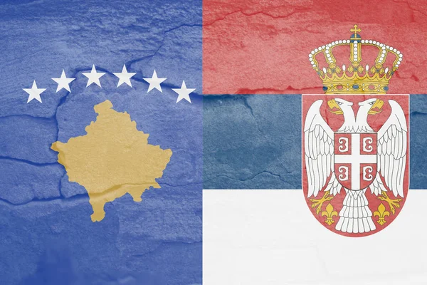 Defocus Serbia Flag Official Colors Proportion Correctly National Serbia Flag — Zdjęcie stockowe