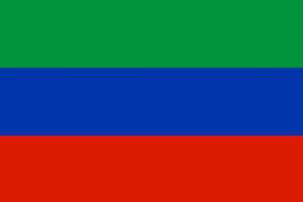 Die Flagge Der Republik Dagestan Weht Wind Fotografie Protest Dagestan — Stockfoto