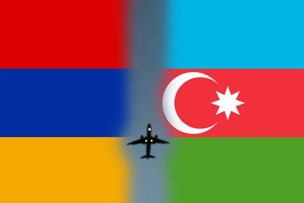 Guerra Defocus Conflito Entre Arménia Azerbaijão Sobre Nagorno Karabakh Vamos — Fotografia de Stock