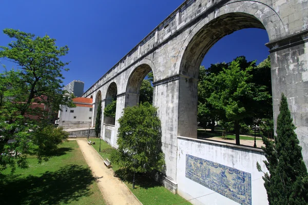 Historic Aqueduct in Lisbon, Portugal — Stock Photo, Image