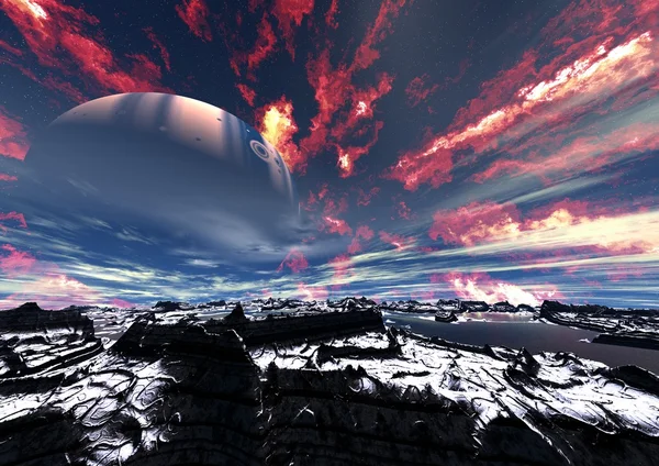 Planeta alienígena — Fotografia de Stock
