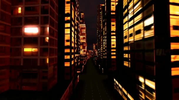Quartier des affaires la nuit 