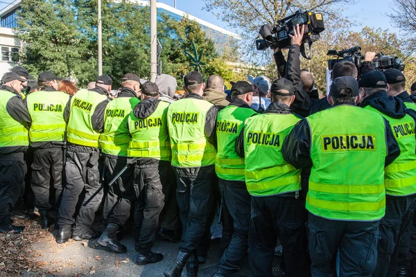 Azione della polizia sulla strada — Foto Stock