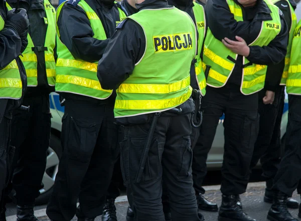 Akcja policji na ulicy — Zdjęcie stockowe