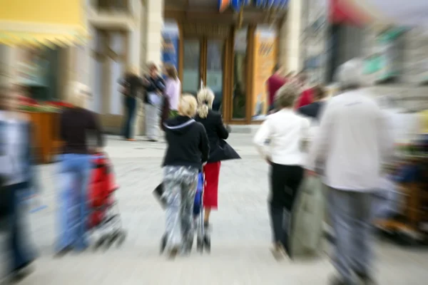 Suddig i staden — Stockfoto