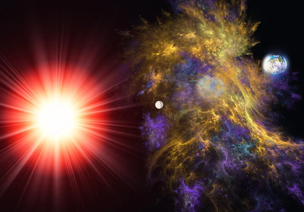 Explosão de supernova — Fotografia de Stock