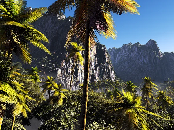 Paesaggio tropicale — Foto Stock