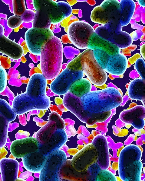 Colónia de bactérias perigosas — Fotografia de Stock