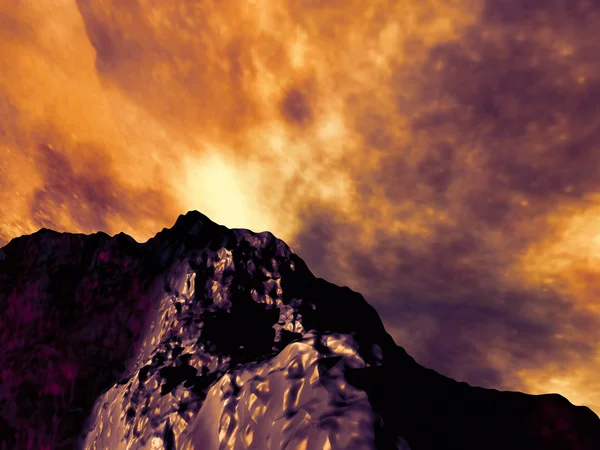 การระเบิดของภูเขาไฟ — ภาพถ่ายสต็อก