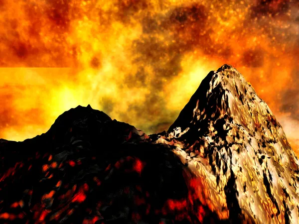 Volcanic eruption — Stock Photo, Image