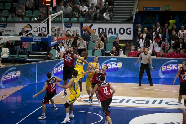 Basketbal wedstrijd — Stockfoto