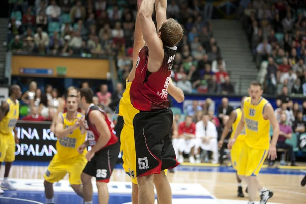 Basketbal wedstrijd — Stockfoto