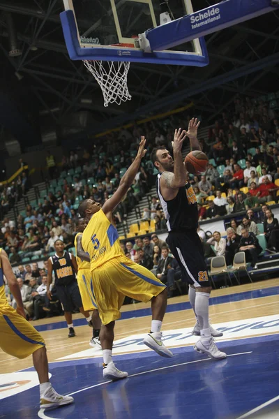 Basketbal wedstrijd — Stockfoto